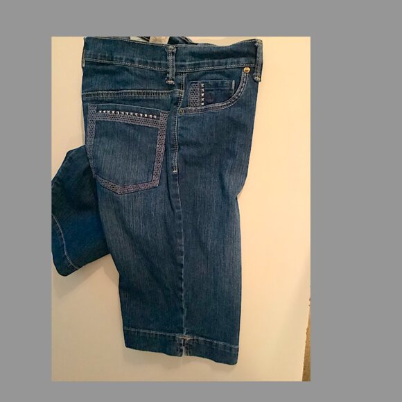 Gloria Vanderbilt -Amanda so slimming denim Bermuda Shorts Size 6P - Picture 10 of 12